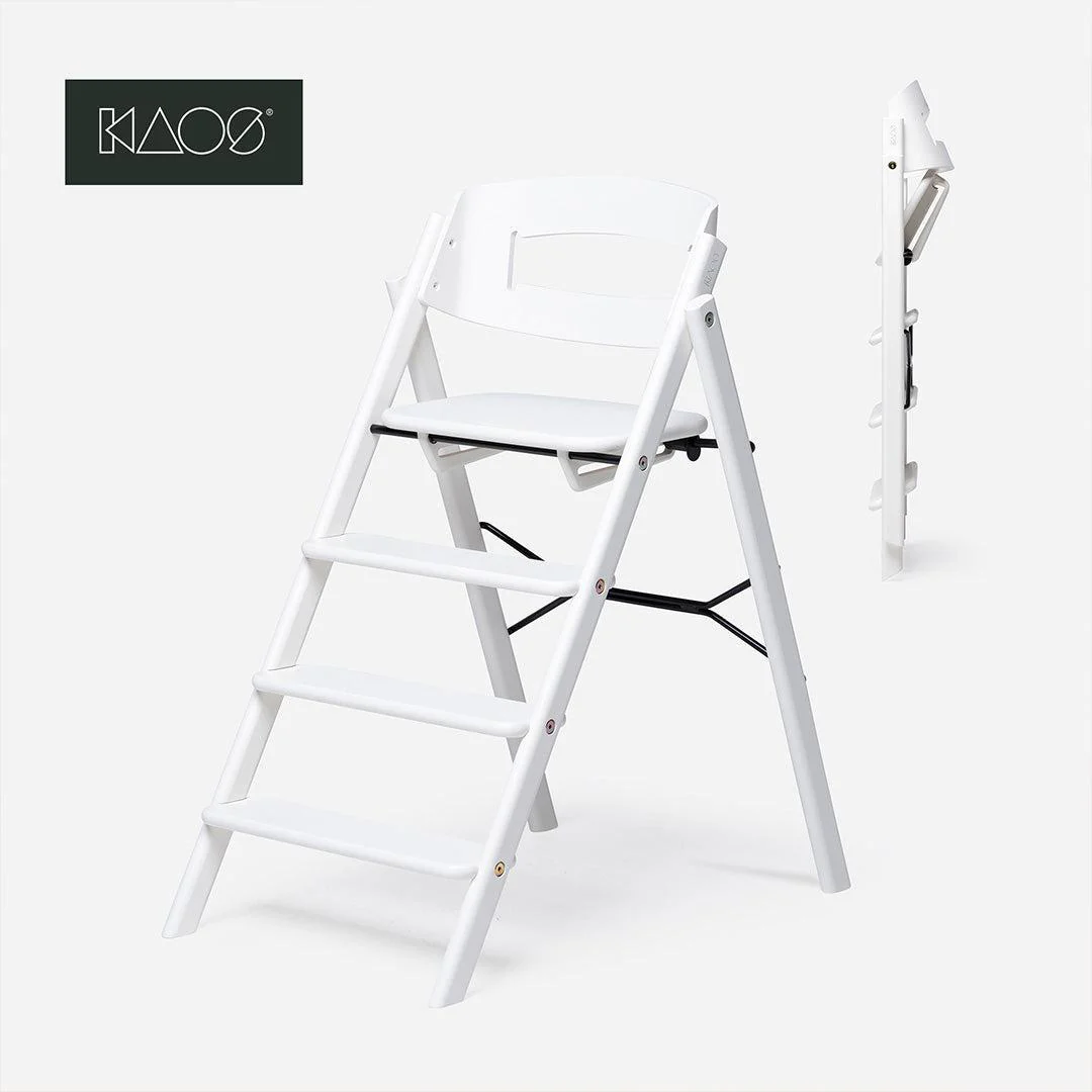 KAOS KLAPP® Highchair - Beech - White