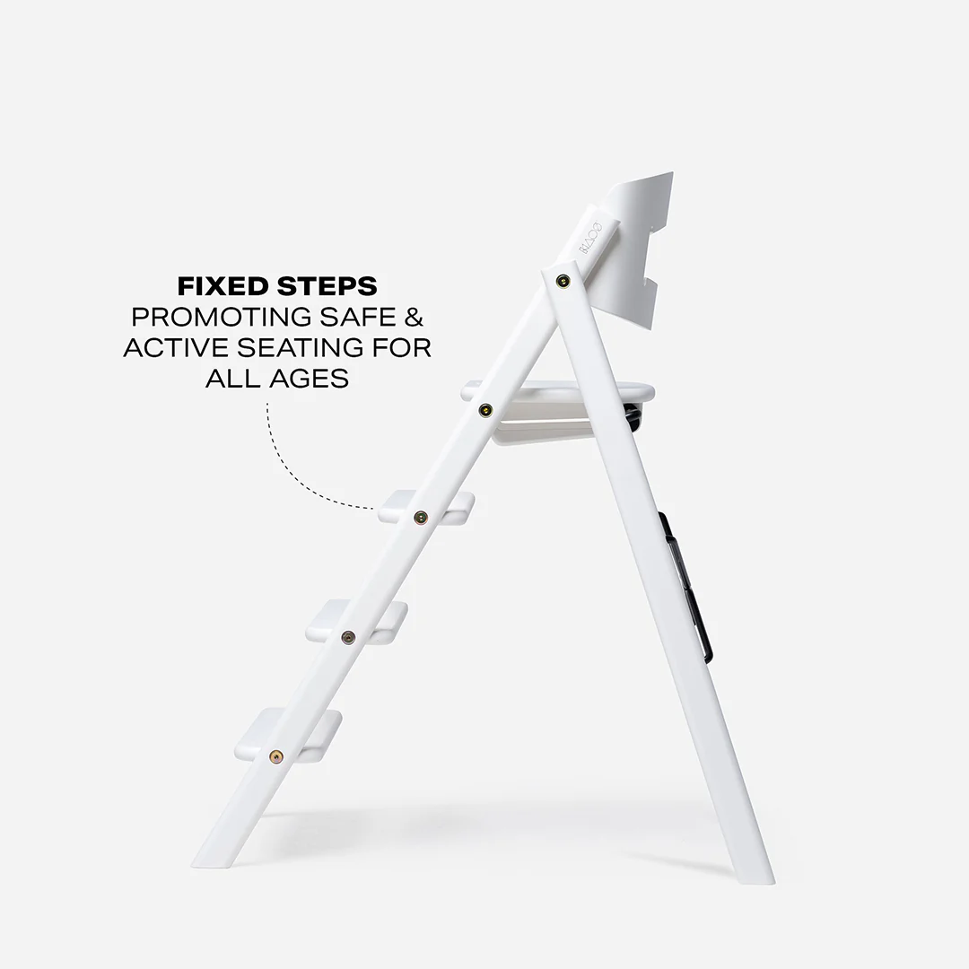 KAOS KLAPP® Highchair - Beech - White - Image 2
