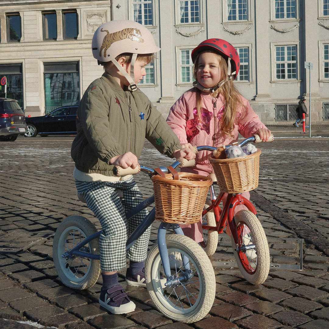 Konges Slojd Balance Bicycle - Blue Sripe - Image 2
