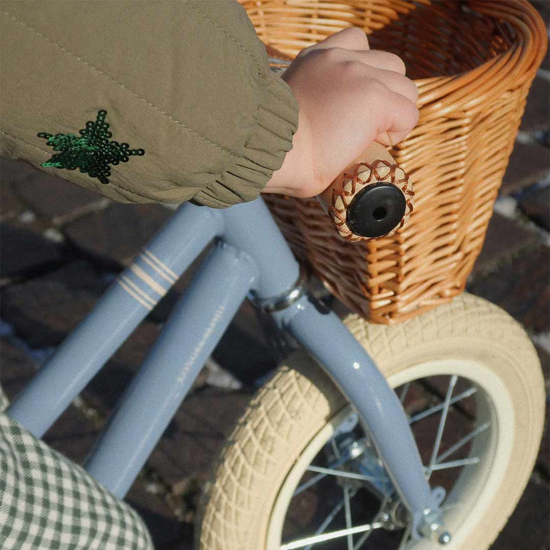Konges Slojd Balance Bicycle - Blue Sripe - Image 3