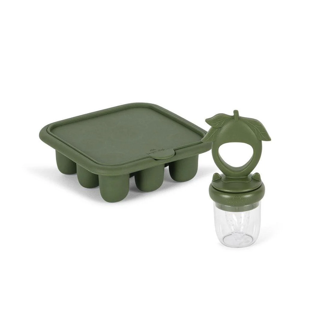 Konges Slojd Fruit Feeding Set - Olivine