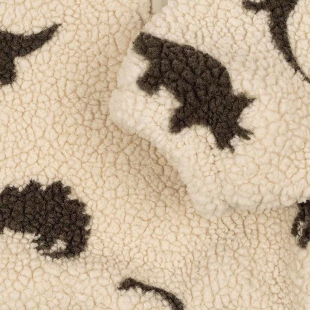 Konges Slojd Jody Teddy Half Zip - Dino Silhouette - Image 5