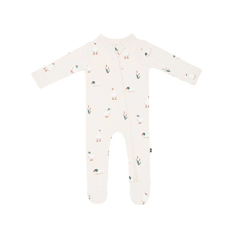 Kyte Baby Zippered Footed Sleepsuit - Duck