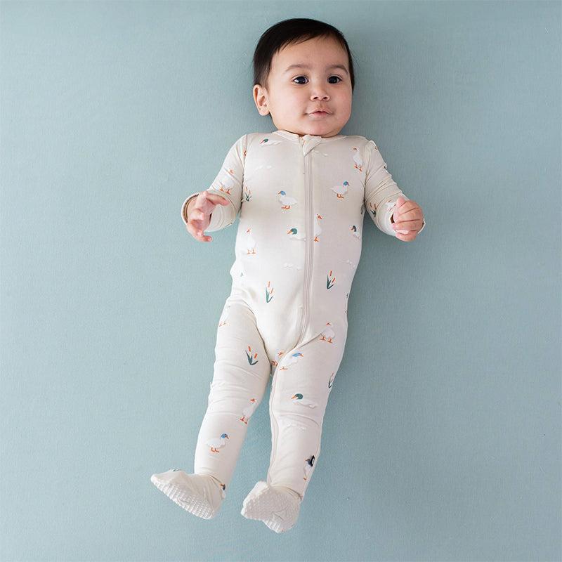 Kyte Baby Zippered Footed Sleepsuit - Duck - Image 4