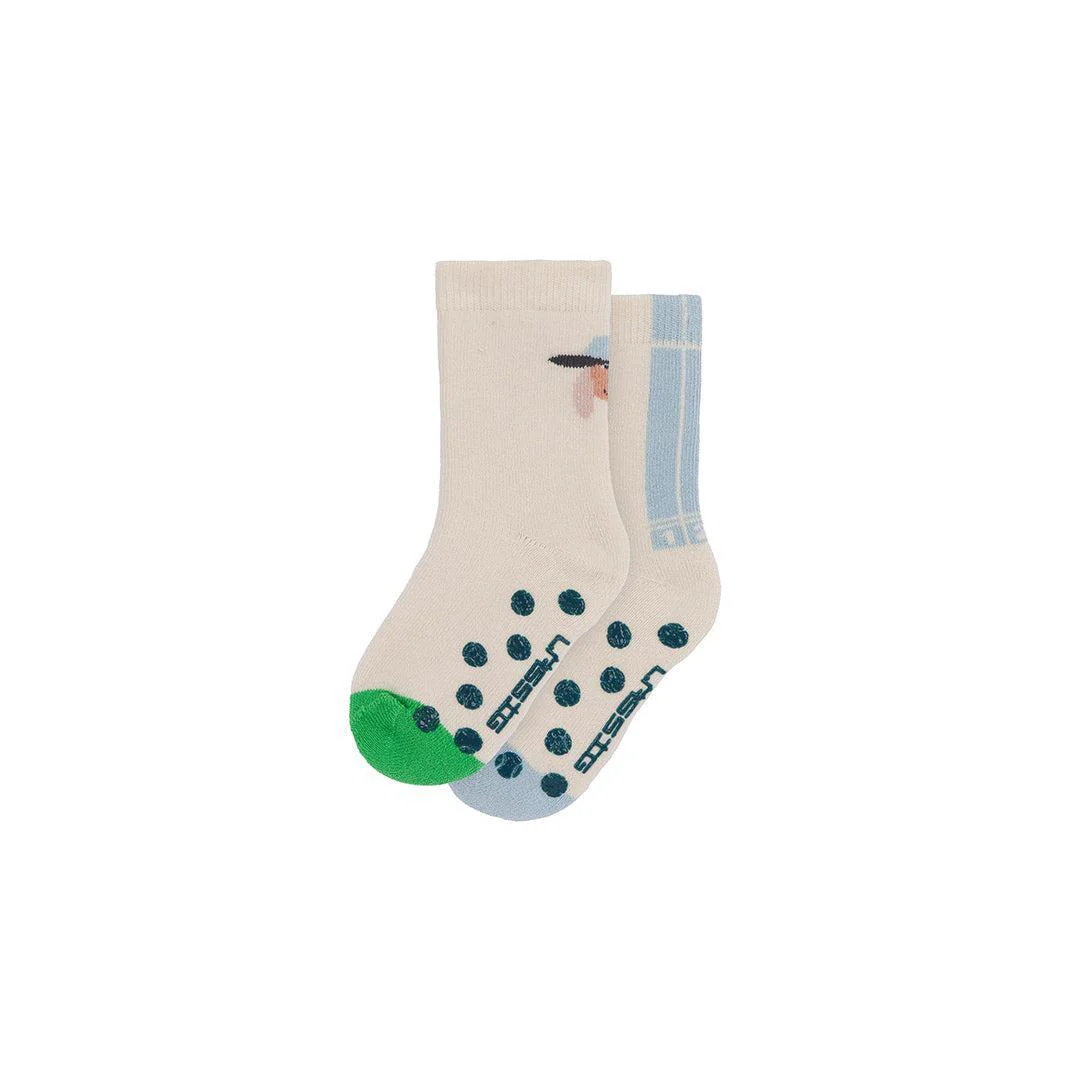 Lassig Anti-Slip Socks GOTS 2pcs - Dog - Green - Image 3