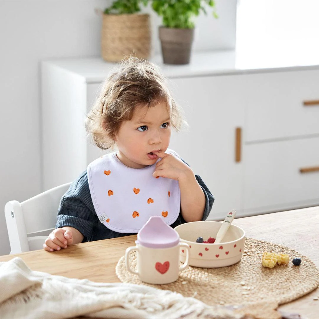 Lassig Cellulose Spoon Set - Happy Rascals - Lavender - Heart - Image 2