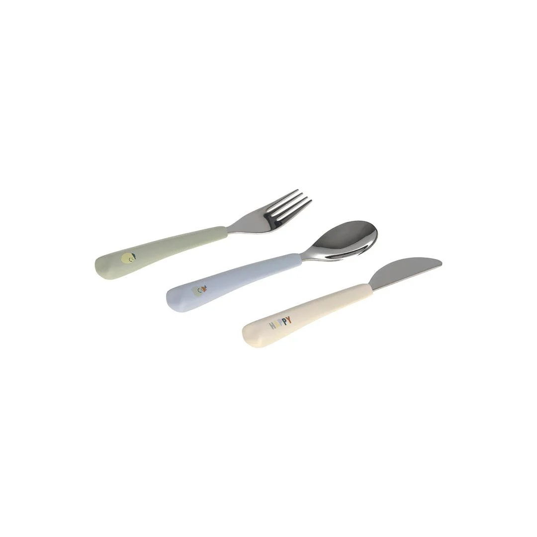 Lassig Cutlery with Silicone Handle - Happy Fruits - Lemon - Image 5