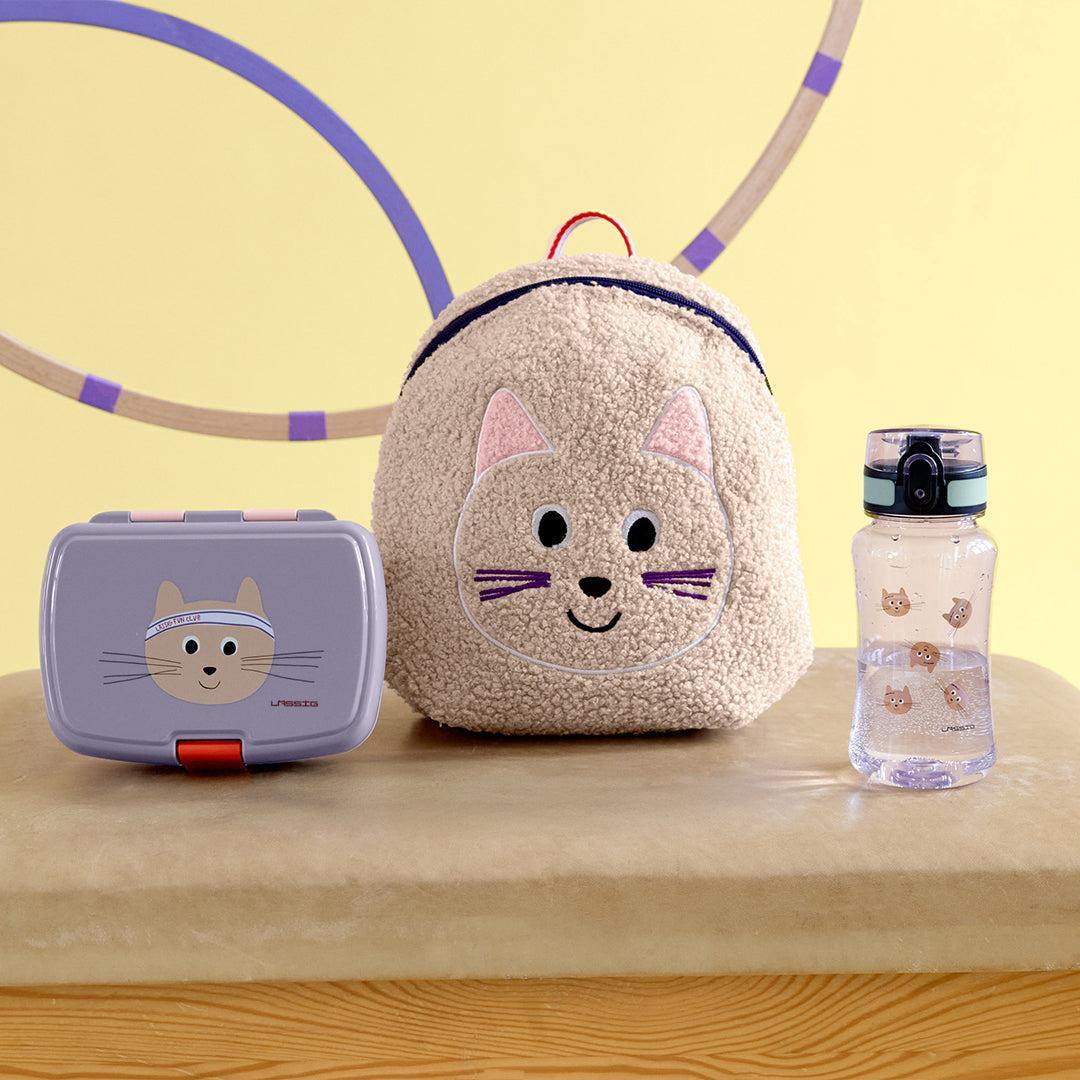 Lassig Drinking Bottle Tiny Team - Cat - Rose - Image 2