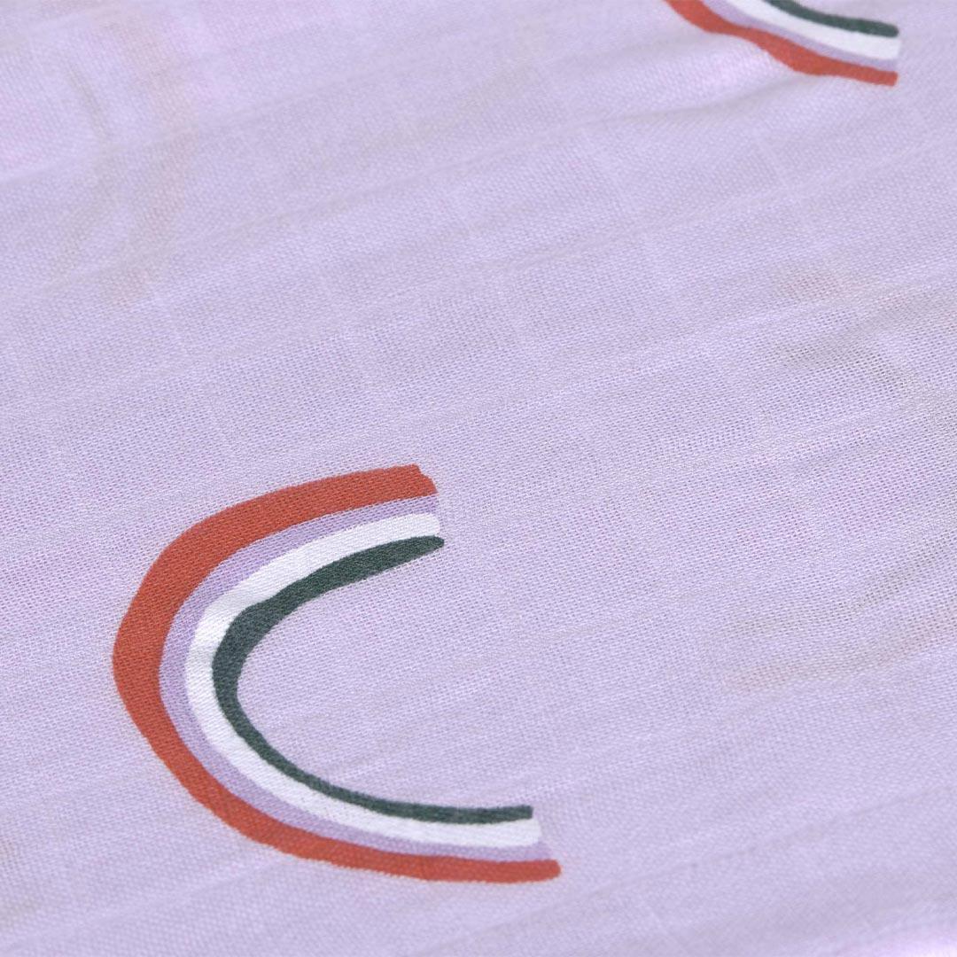 Lassig Heavenly Soft Swaddles - Happy Rascals - Lavender - Heart - Image 2
