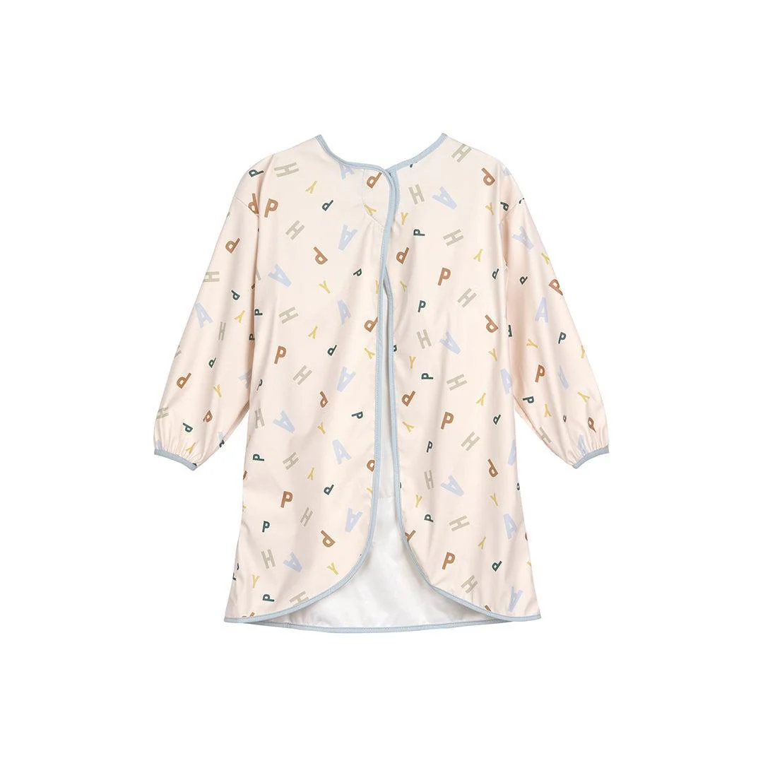 Lassig Long Sleeve Apron - Happy Fruits - Light Blue - Image 4