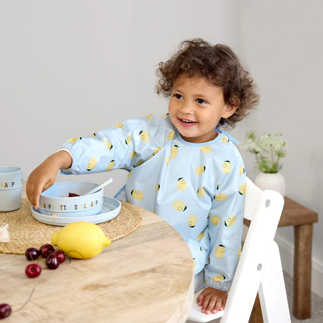 Lassig Long Sleeve Bibs 2pcs - Happy Fruits - Lemon - Image 2