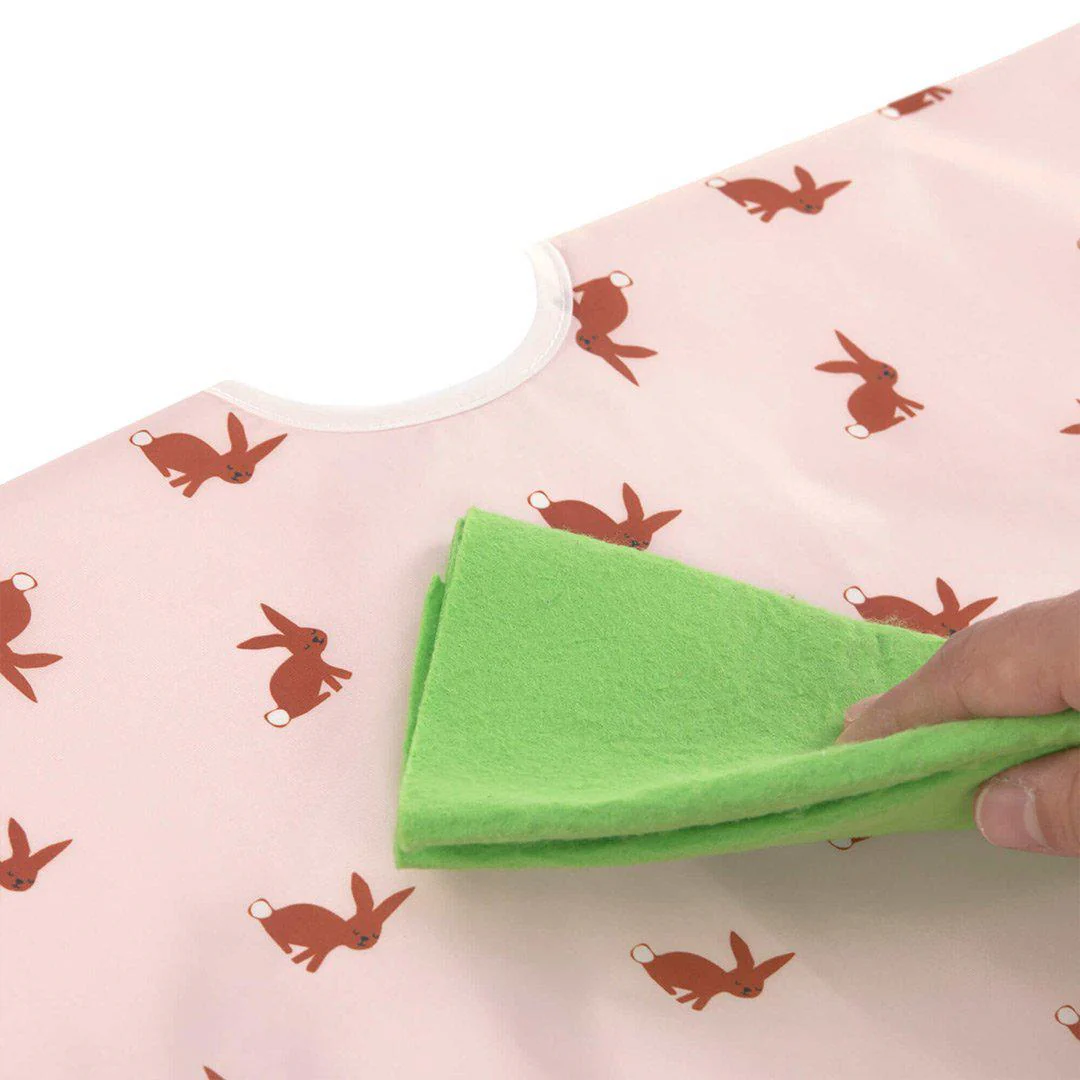 Lassig Long Sleeve Bib - Little Forest Rabbit - Image 2