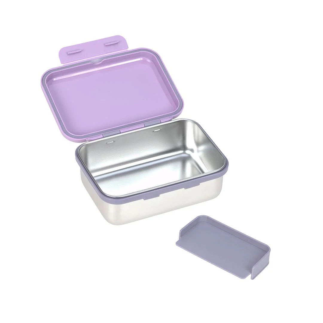 Lassig Lunchbox Stainless Steel - Little Gang - Heart Lilac - Image 9