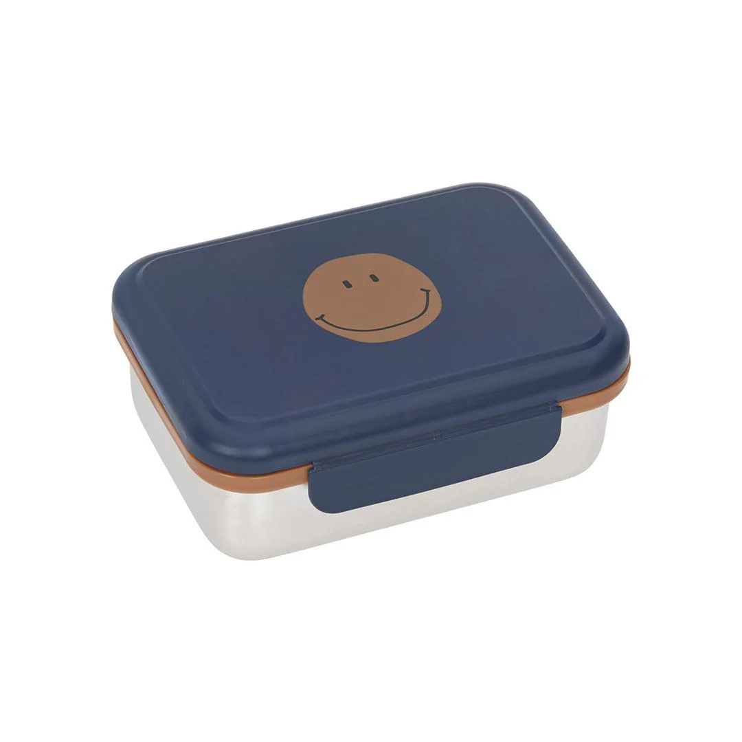 Lassig Lunchbox Stainless Steel - Little Gang - Smile Navy