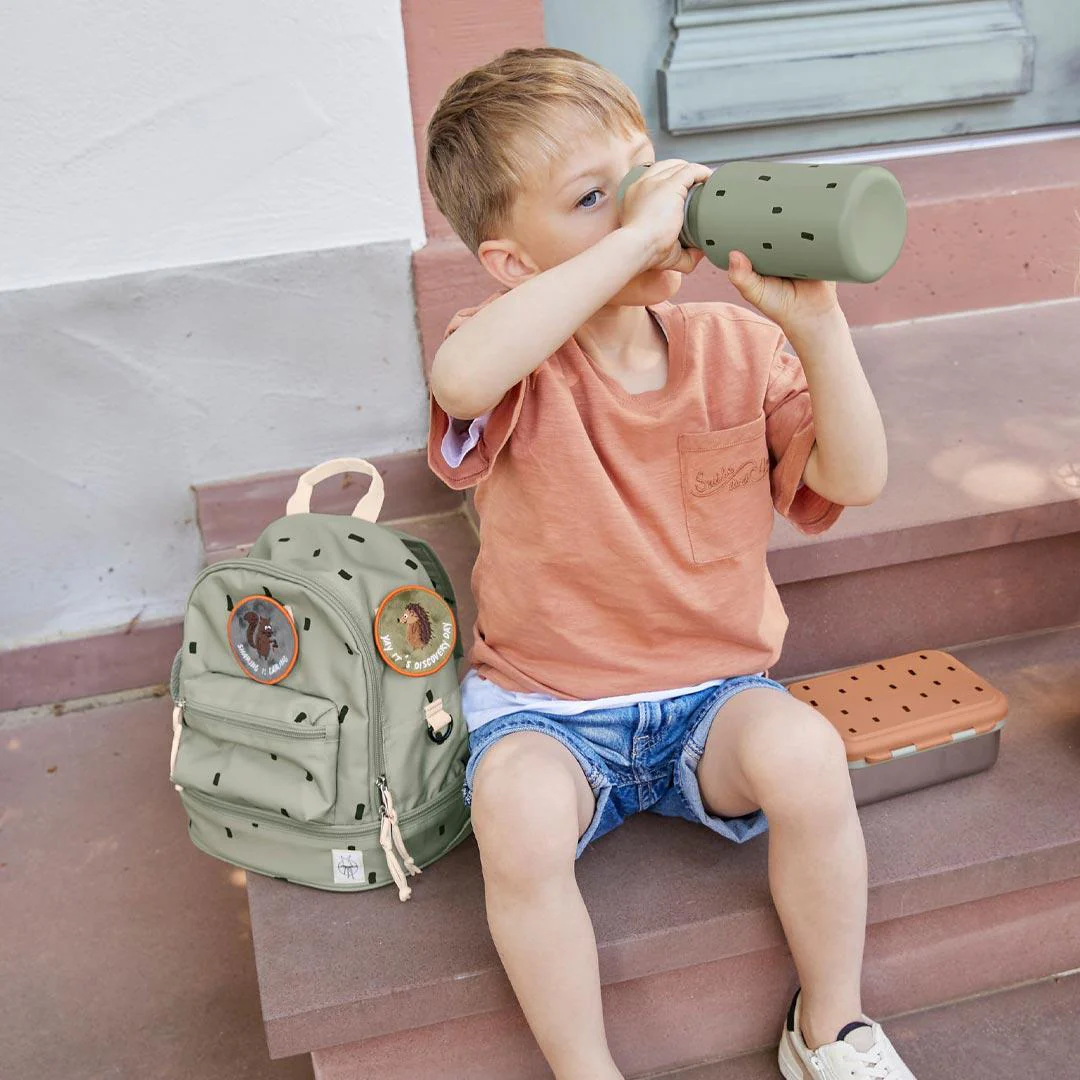 Lassig Mini Backpack - Happy Prints - Light Olive - Image 4