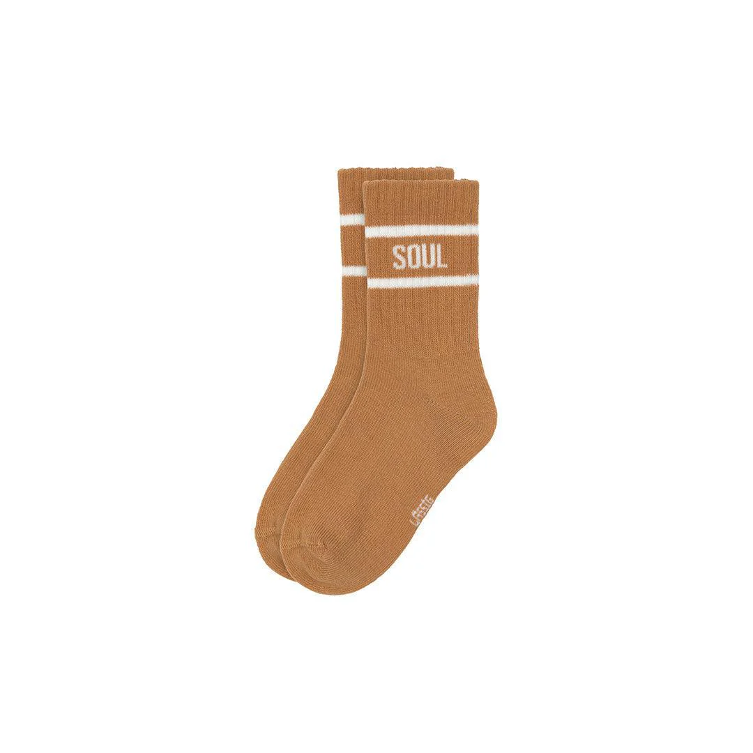 Lassig Tennis Socks - 3 Pack - Light Khaki - Caramel - Image 4