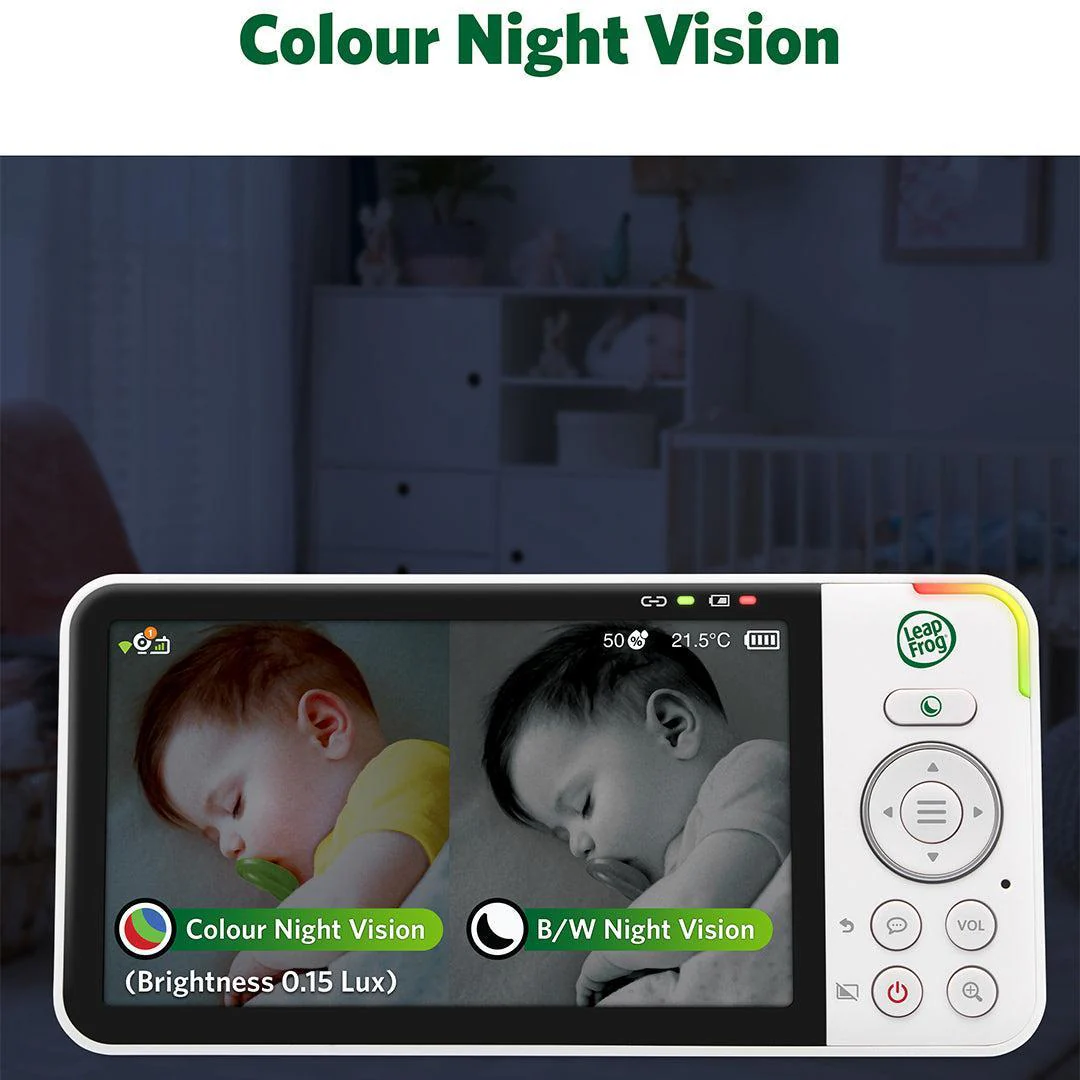 LeapFrog LF4915HD 5" Wi-Fi  Pan & Tilt Monitor - White - Image 13