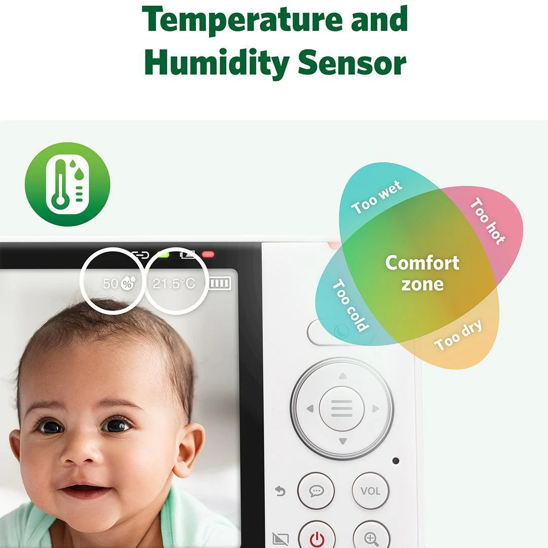 LeapFrog LF4915HD 5" Wi-Fi  Pan & Tilt Monitor - White - Image 9