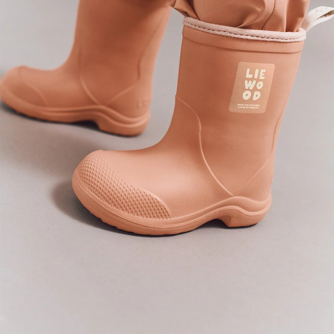 Liewood Aston Rainboot Wellies - Tuscany Rose / Pale Tuscany - Image 4