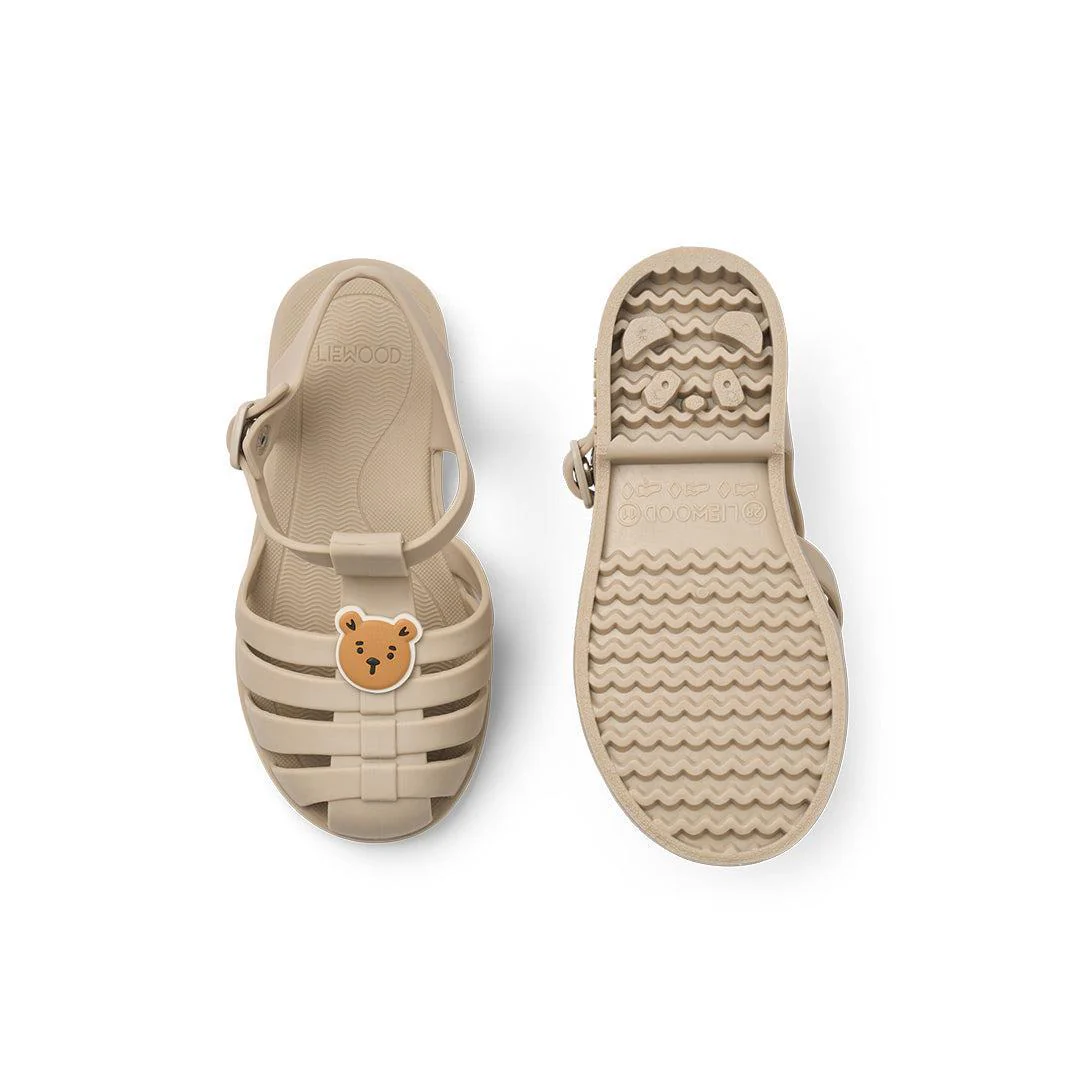 Liewood Bre Jelly Shoes Sandals with Charms - Bear / Sandy - Image 5