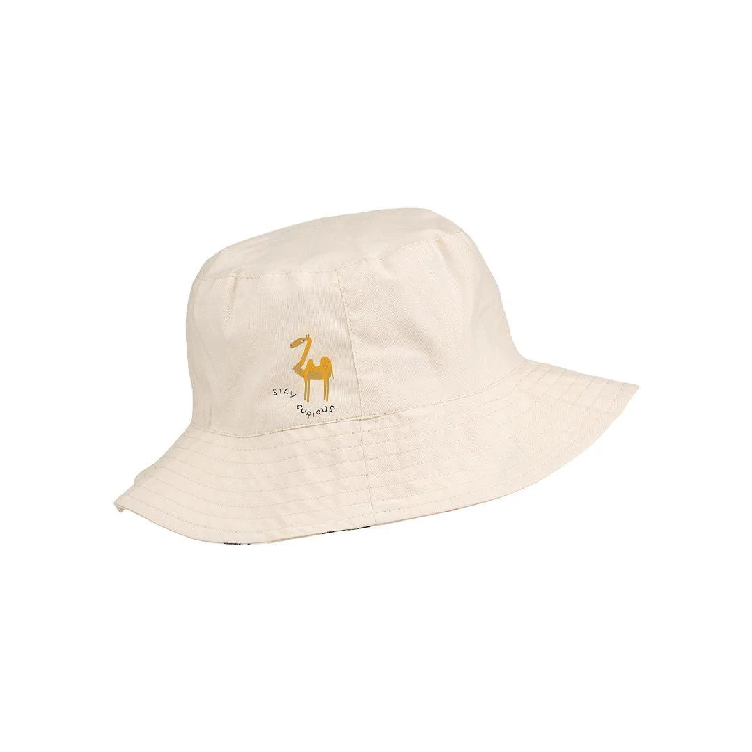Liewood Damon Reversible Bucket Hat  - Around The World / Sandy - Image 3