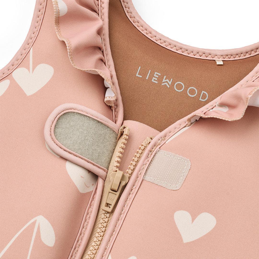 Liewood Dove Swim Vest with Frill - Sweethearts / Pale Tuscany - Image 2