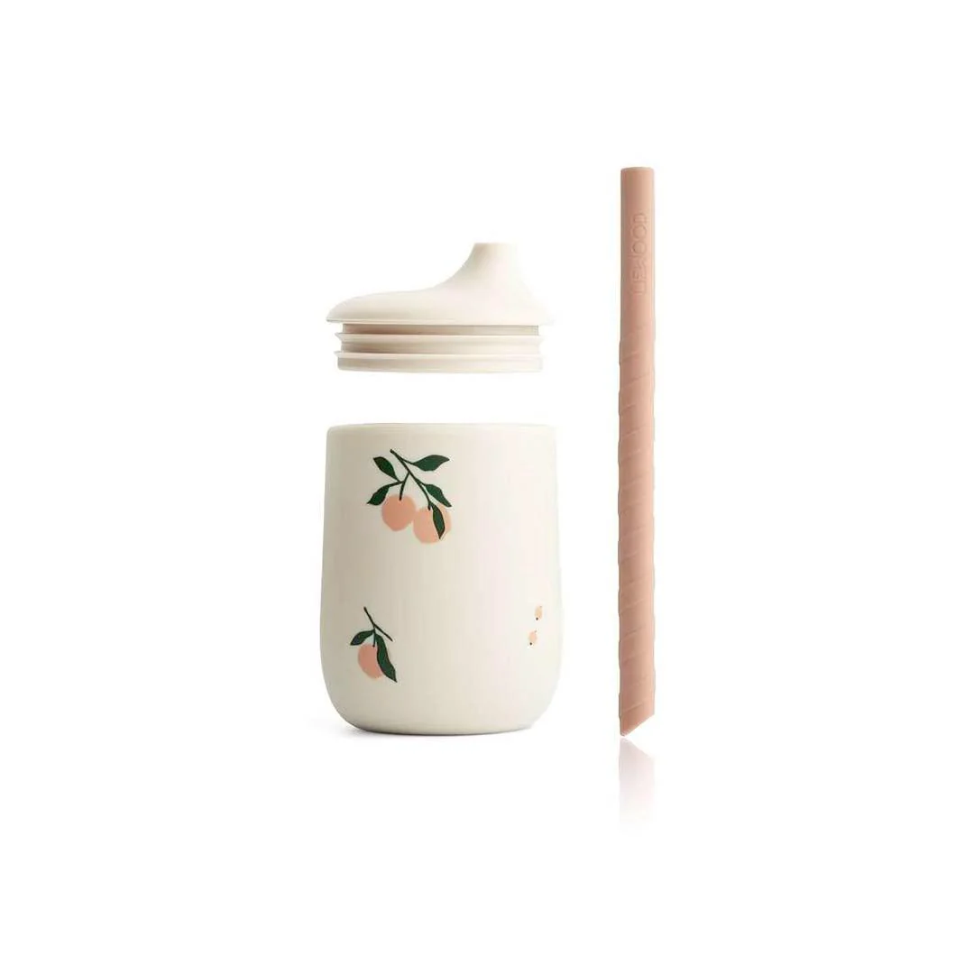 Liewood Ellis Sippy Cup - Peach - Sea Shell Mix - Image 3