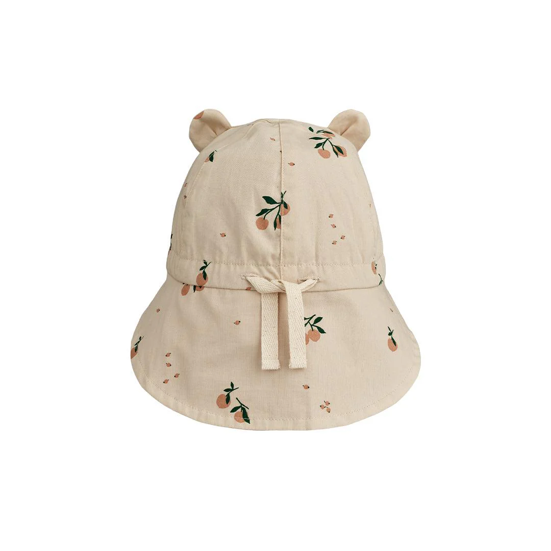 Liewood Gorm Reversible Sun Hat With Ears - Peach Seashell - Pale Tuscany - Image 3