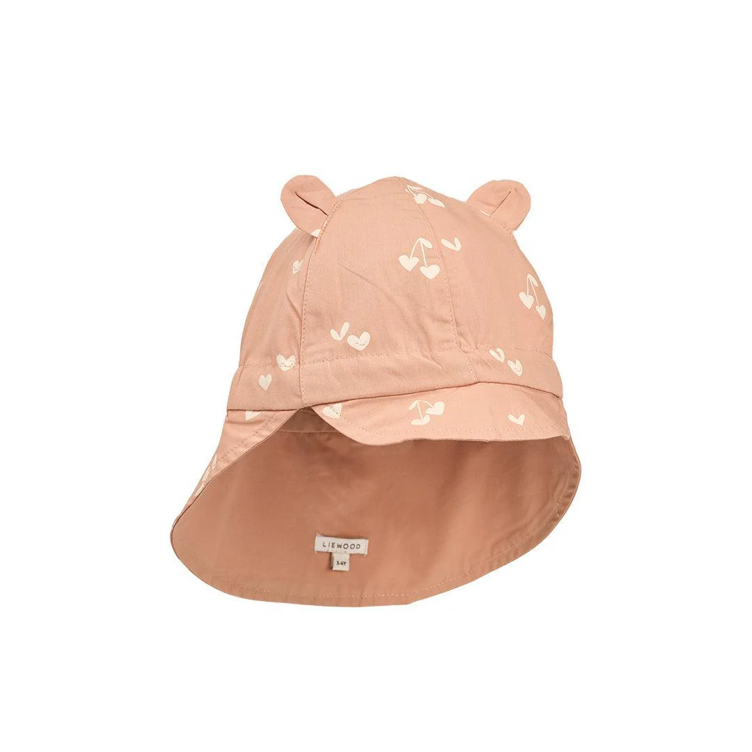 Liewood Gorm Reversible Sun Hat With Ears  - Sweethearts / Pale Tuscany