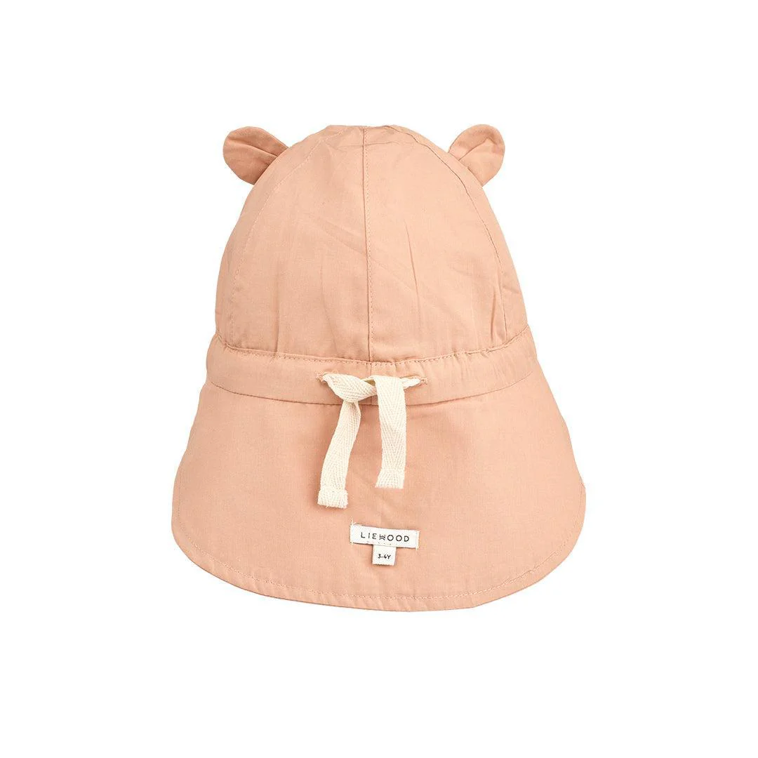 Liewood Gorm Reversible Sun Hat With Ears  - Sweethearts / Pale Tuscany - Image 2