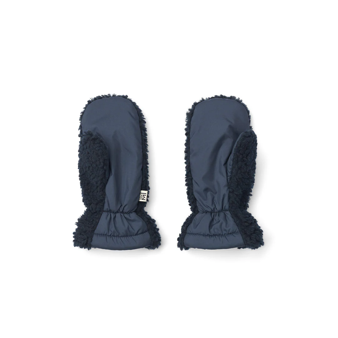 Liewood Grethe Fleece Gloves - Classic Navy Multi Mix - Image 3