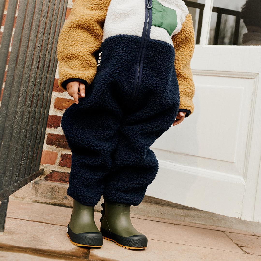 Liewood Jesse Dino Thermo Wellies - Army Brown - Image 2