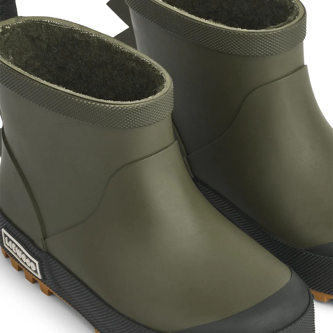 Liewood Jesse Dino Thermo Wellies - Army Brown - Image 3