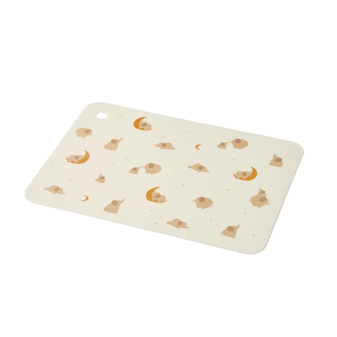 Liewood Jude Printed Placemat - Elephant / Creme De La Creme