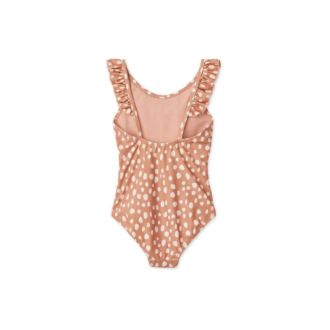 Liewood Kallie Printed Swimsuit - Leo Spots - Tuscany Rose - Image 2