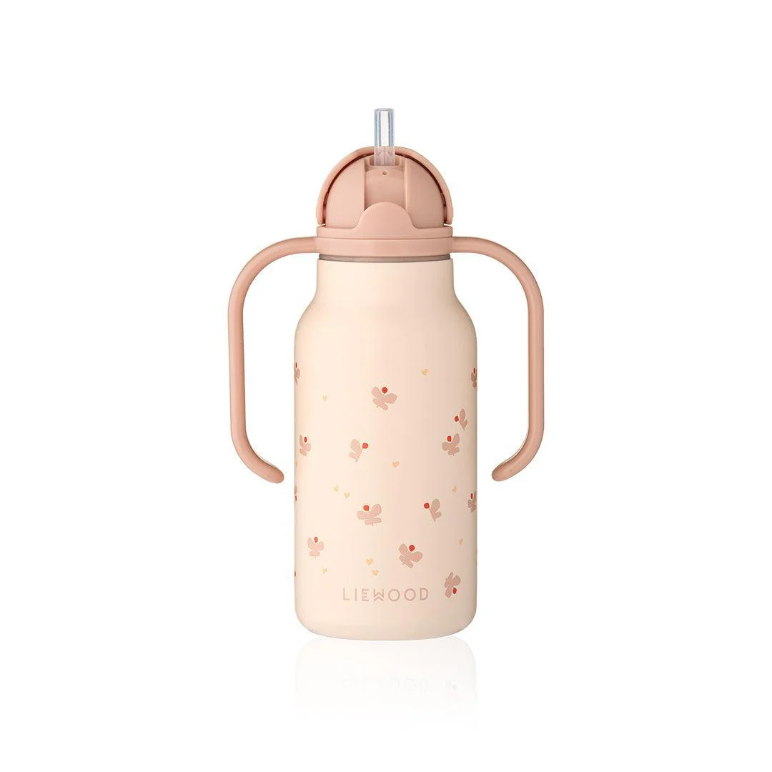 Liewood Kimmie Water Bottle 250ml - Mini Butterfly / Apple Blossom - Image 4
