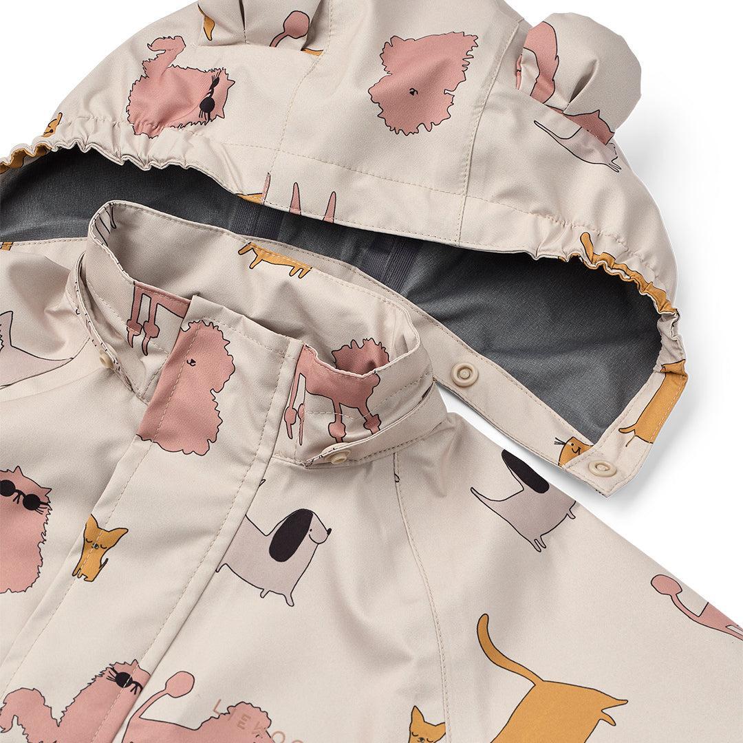 Liewood Manu Rainwear Set - Cats & Dogs Sandy - Image 3