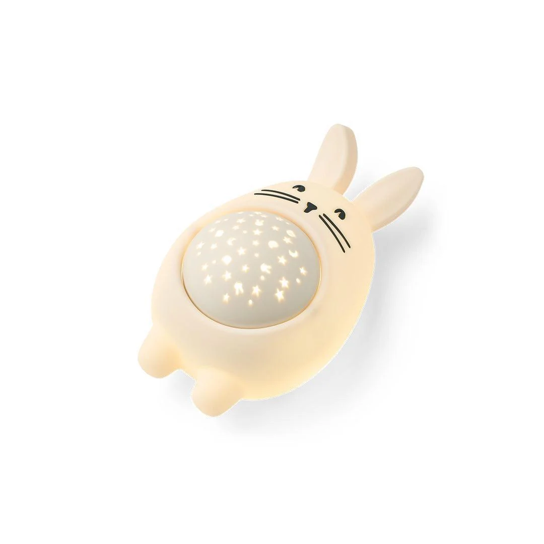 Liewood Manuel Rabbit Night Light & Sound and Projector Lamp - Sandy - Image 3
