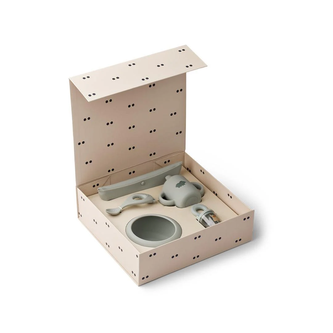 Liewood Mileah Baby Weaning Mealtime - Dove Blue - Image 2