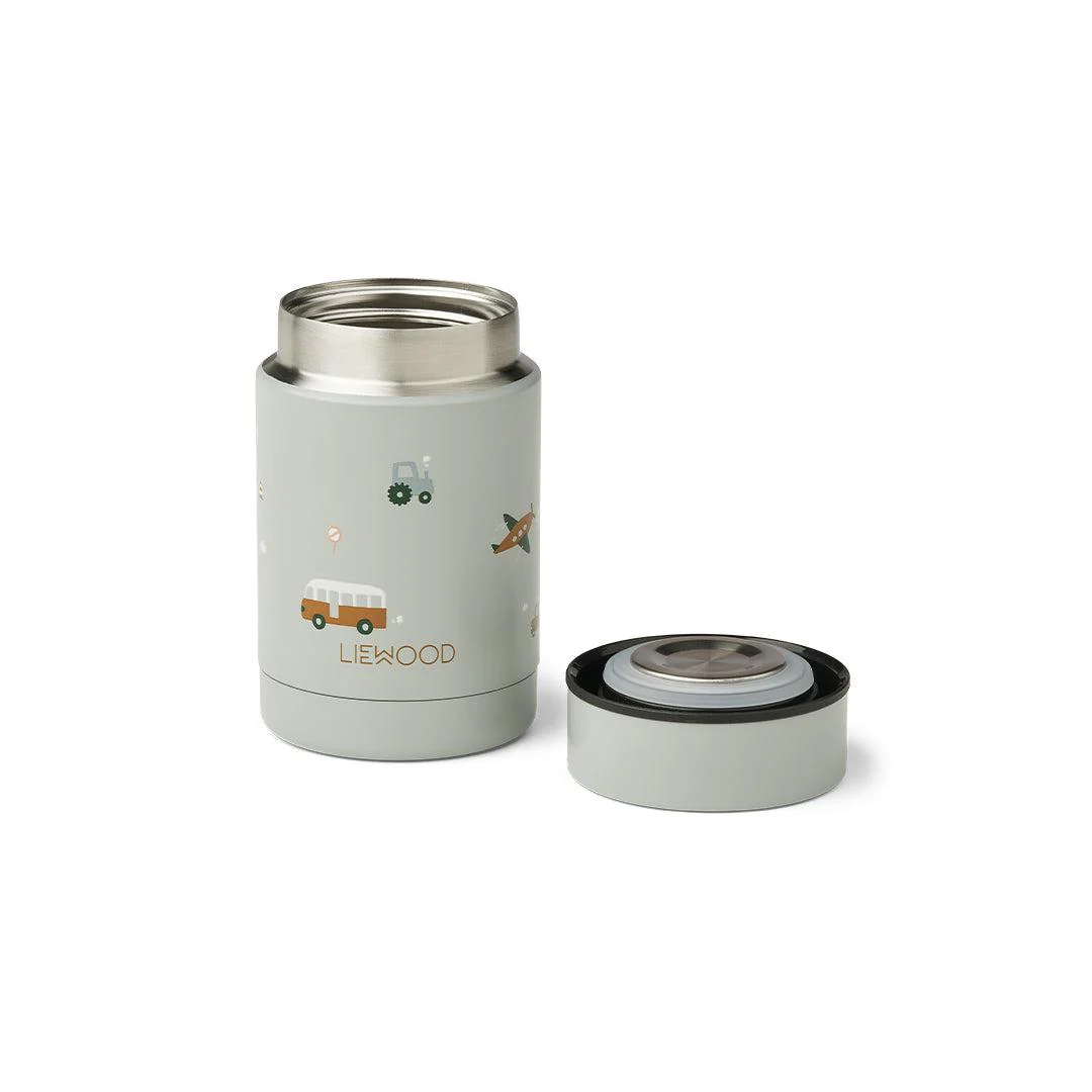 Liewood Nadja Food Jar - Vehicles - Dove Blue Mix - Image 3