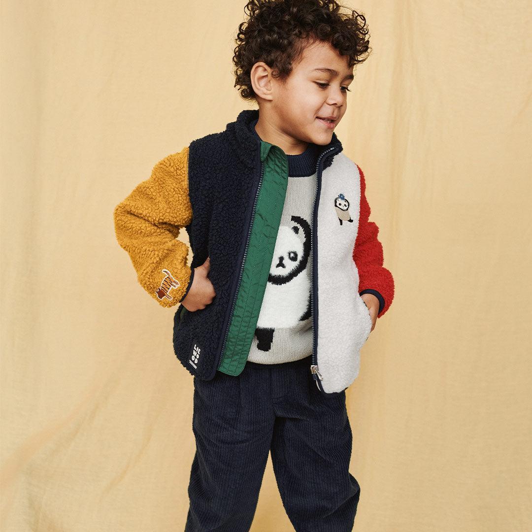 Liewood Nolan Pile Jacket - Around The World Multi Mix - Image 2