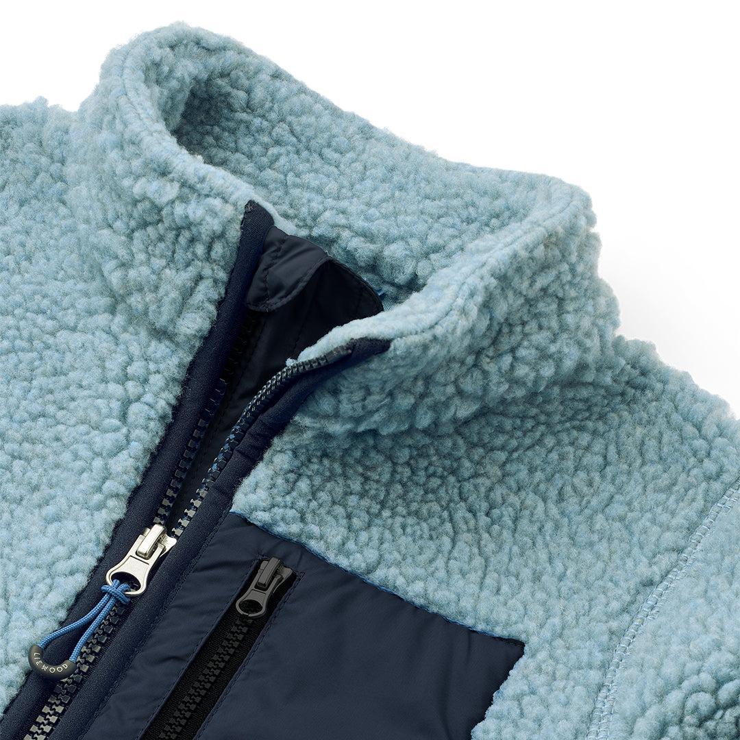 Liewood Nolan Pile Jacket - Beach Blue - Image 3