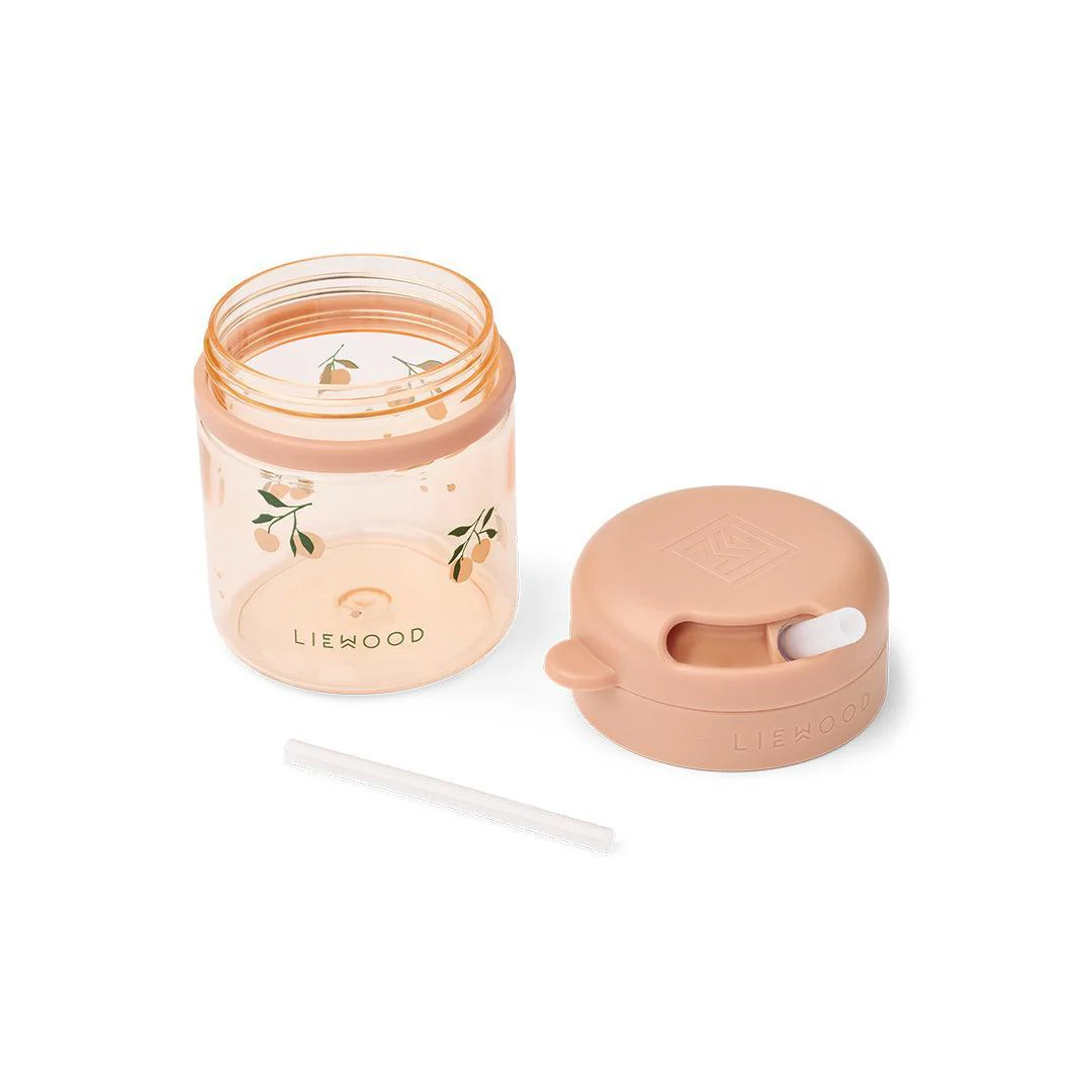Liewood Pavia Tritan Straw Cup Beaker 280ml - Peach/Sea Shell - Image 4