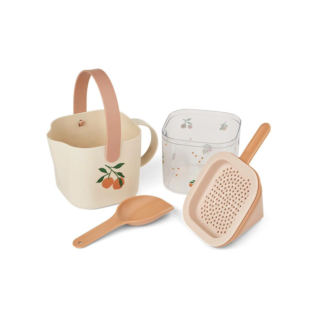Liewood Roald Bucket & Spade Sand Set - Peach / Sea Shell