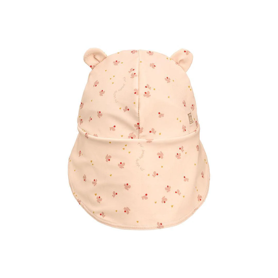 Liewood Senia Sun Hat With Ears - Mini Butterfly / Apple Blossom - Image 3
