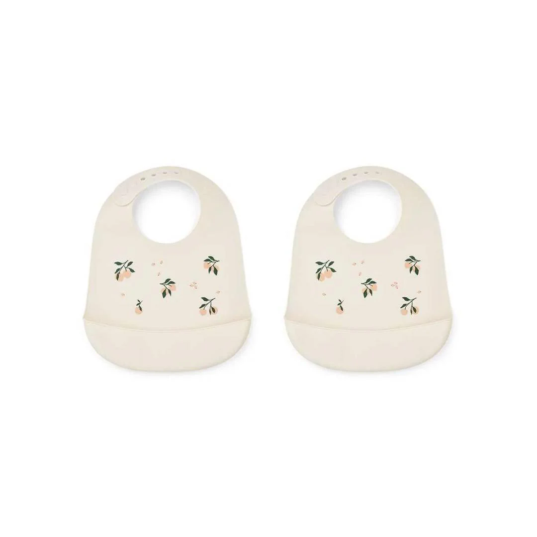 Liewood Tilda Silicone Bibs - Peach - Sea Shell Mix - 2 Pack