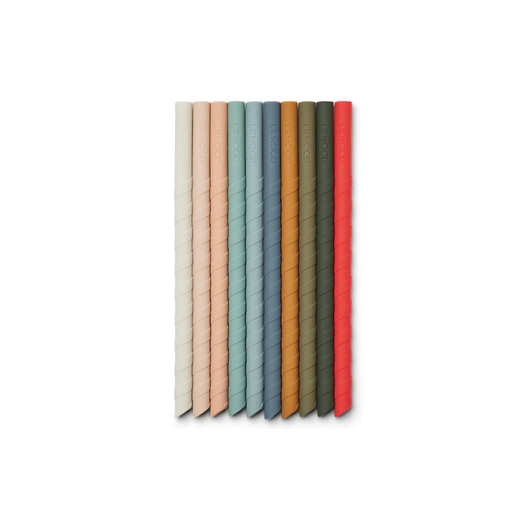 Liewood Timoti Straw - 10 Pack - Multi Mix