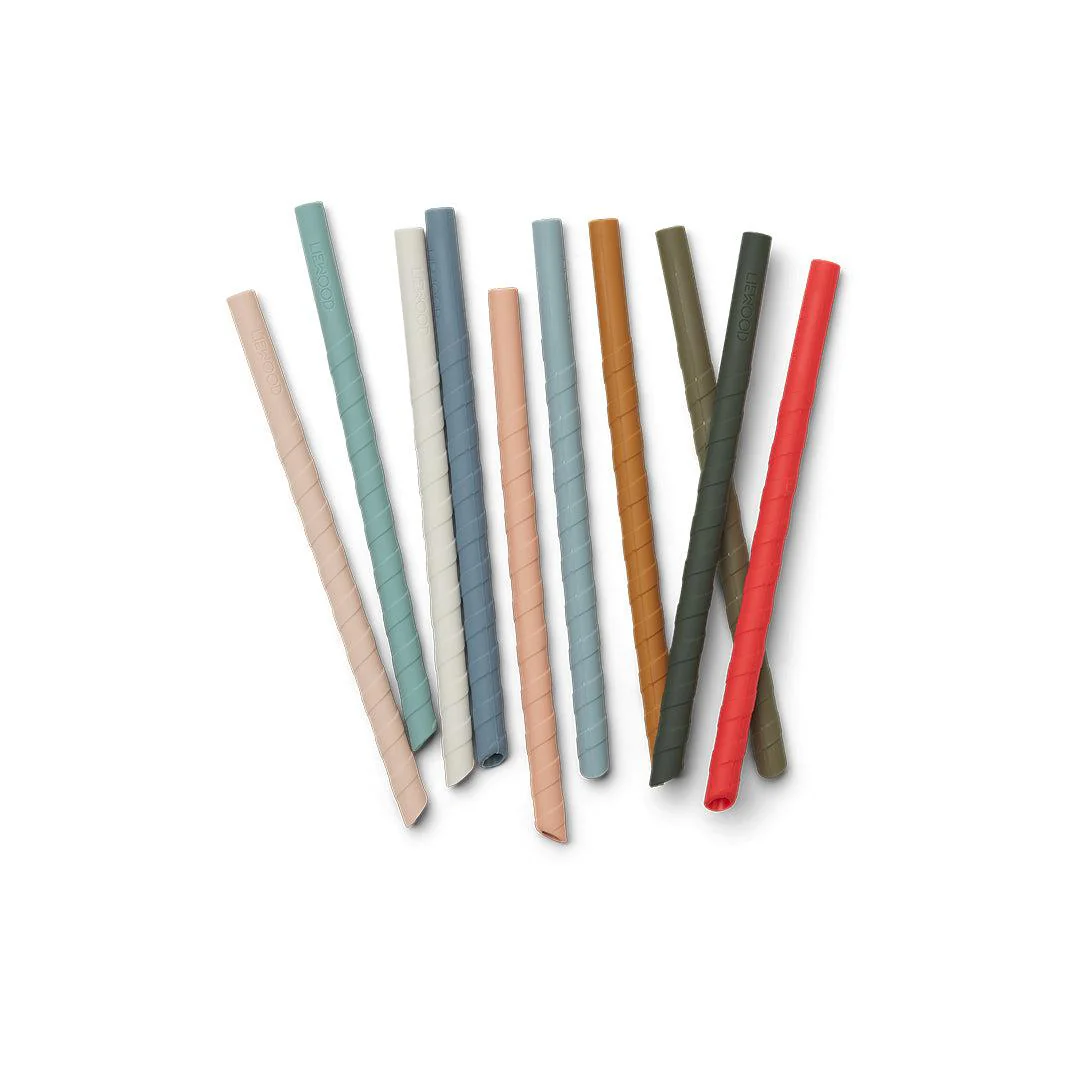 Liewood Timoti Straw - 10 Pack - Multi Mix - Image 2