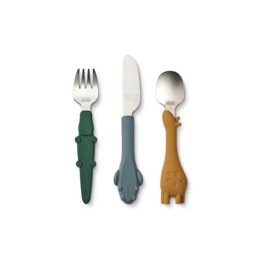 Liewood Tove Cutlery Set - Golden Caramel Mix - Image 4