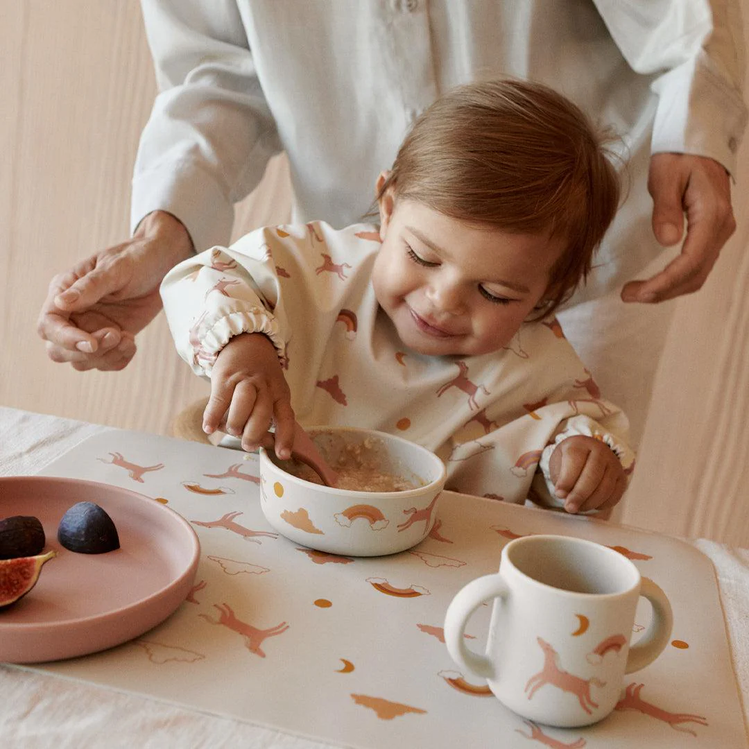 Liewood Vivi Printed Tableware Set - Dream / Ecru - Image 2